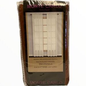 MONTE Carlo Sheer Window Curtain Panel in Spice